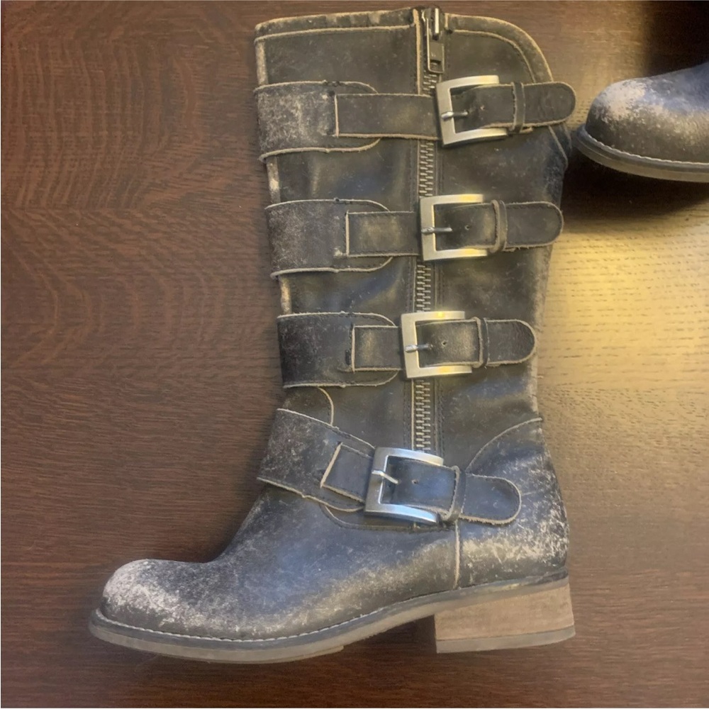 Corral Womens Distressed Black
Zipper Boots Size 8